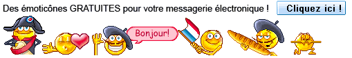 Des émoticônes GRATUITES pour votre messagerie électronique ? Cliquez ici !